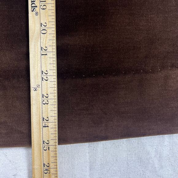 Vintage Brown Velvet Pencil Skirt XS | 90s Union Made in USA High Waist Academic - Picture 14 of 14